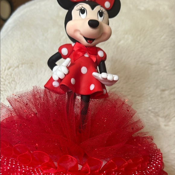 Charming Red Polka Dot Figurine made of cold Porcelain hand made - Picture 4 of 7